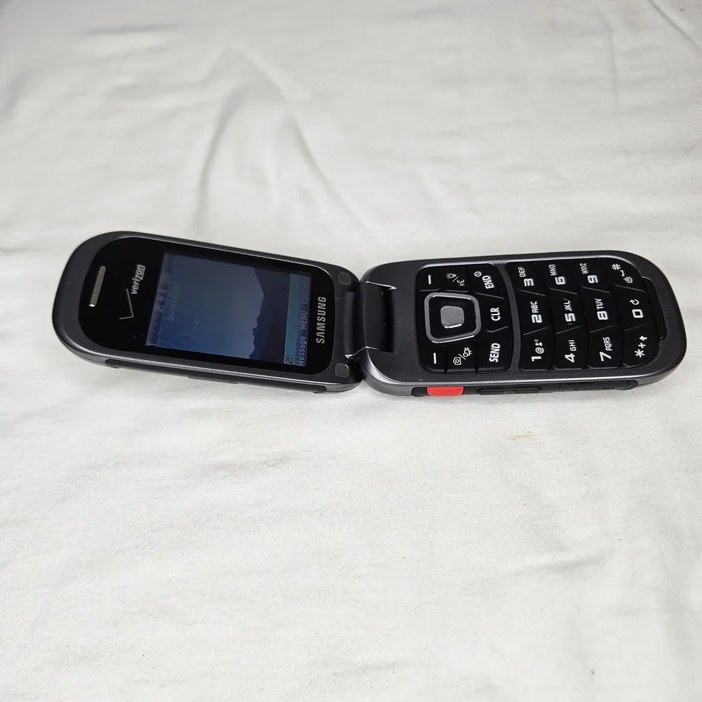 Samsung Convoy 2 SCH-U660 Verizon Rugged Flip Phone Gray Black Dual Screen